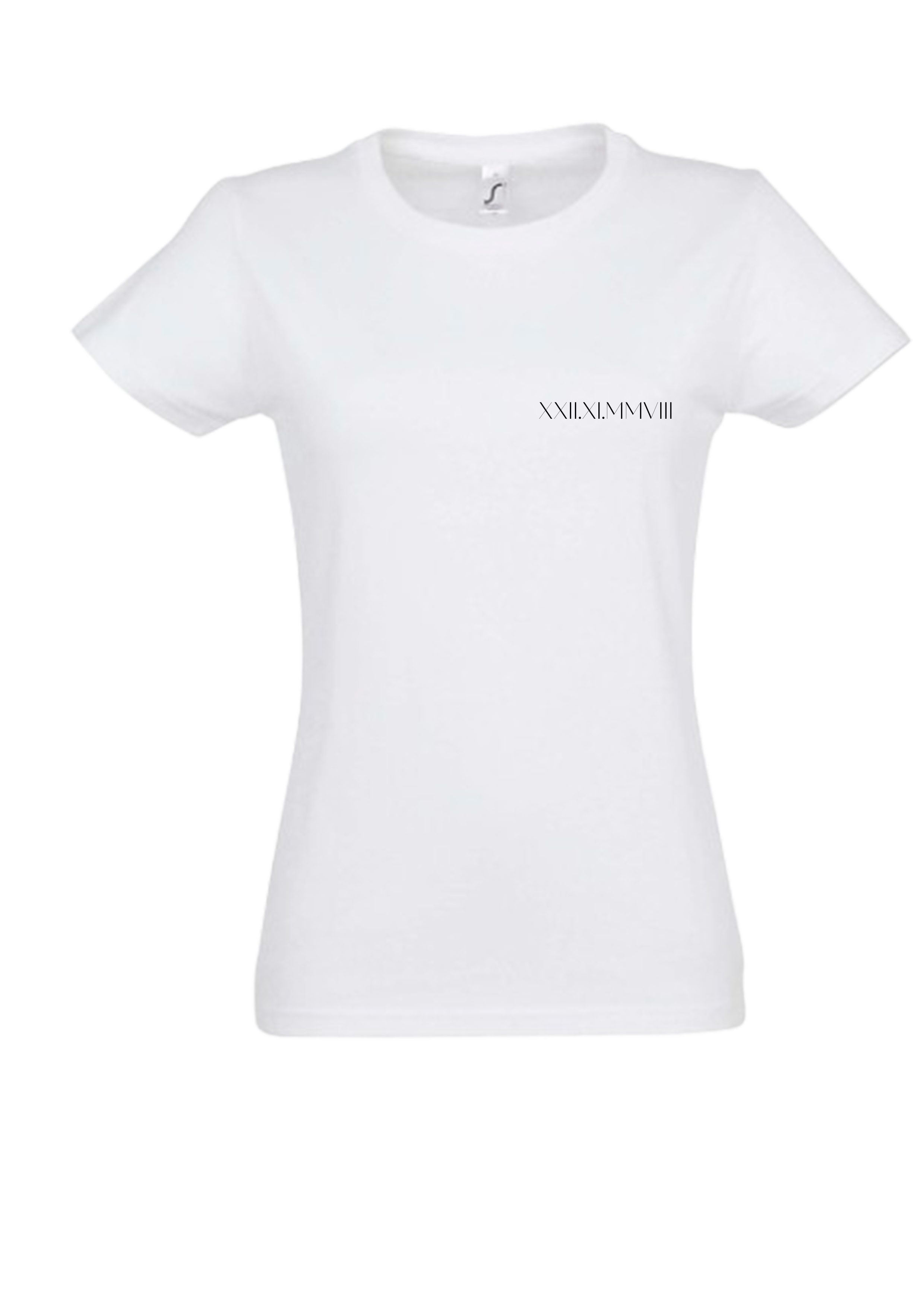 T-shirt femme CHIFFRE ROMAIN - PERSONNALISABLE