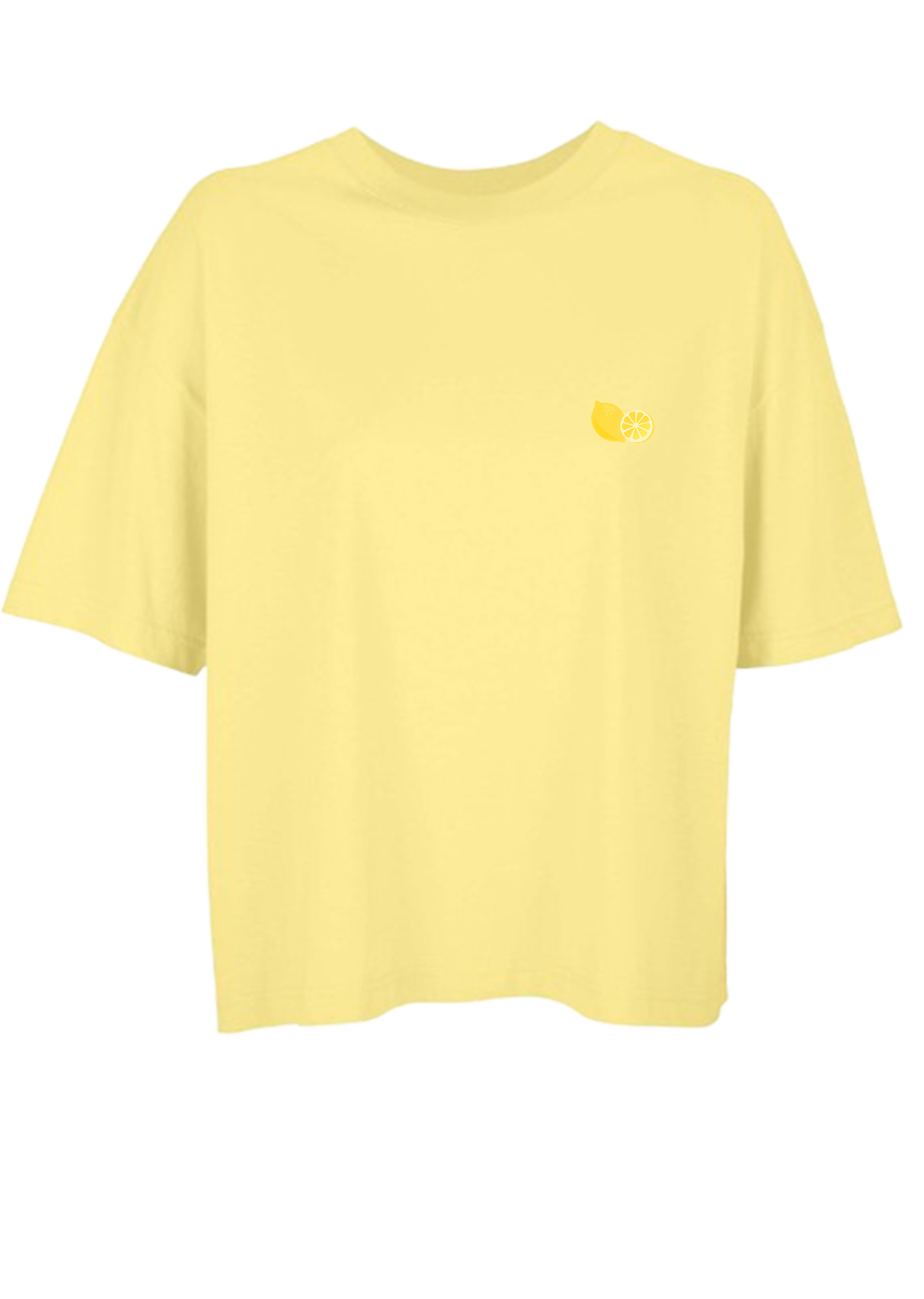 T-shirt femme CITRON - OVERSIZE