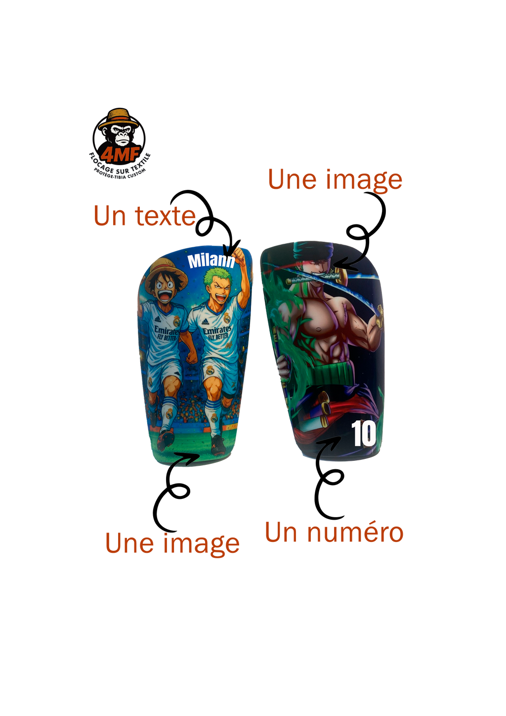 Protège-tibias personnalisable