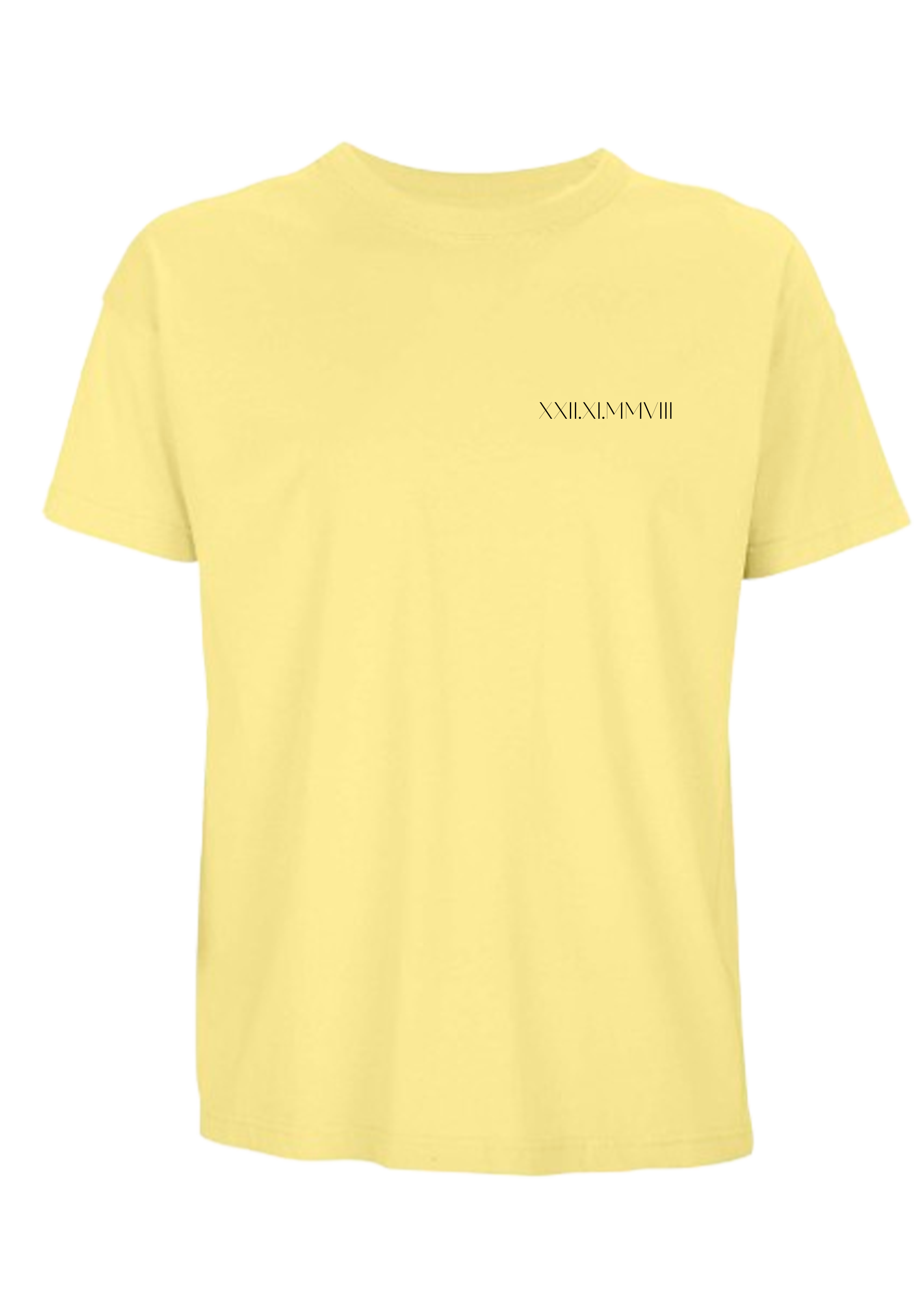 T-shirt homme CHIFFRE ROMAIN- PERSONNALISABLE - OVERSIZE