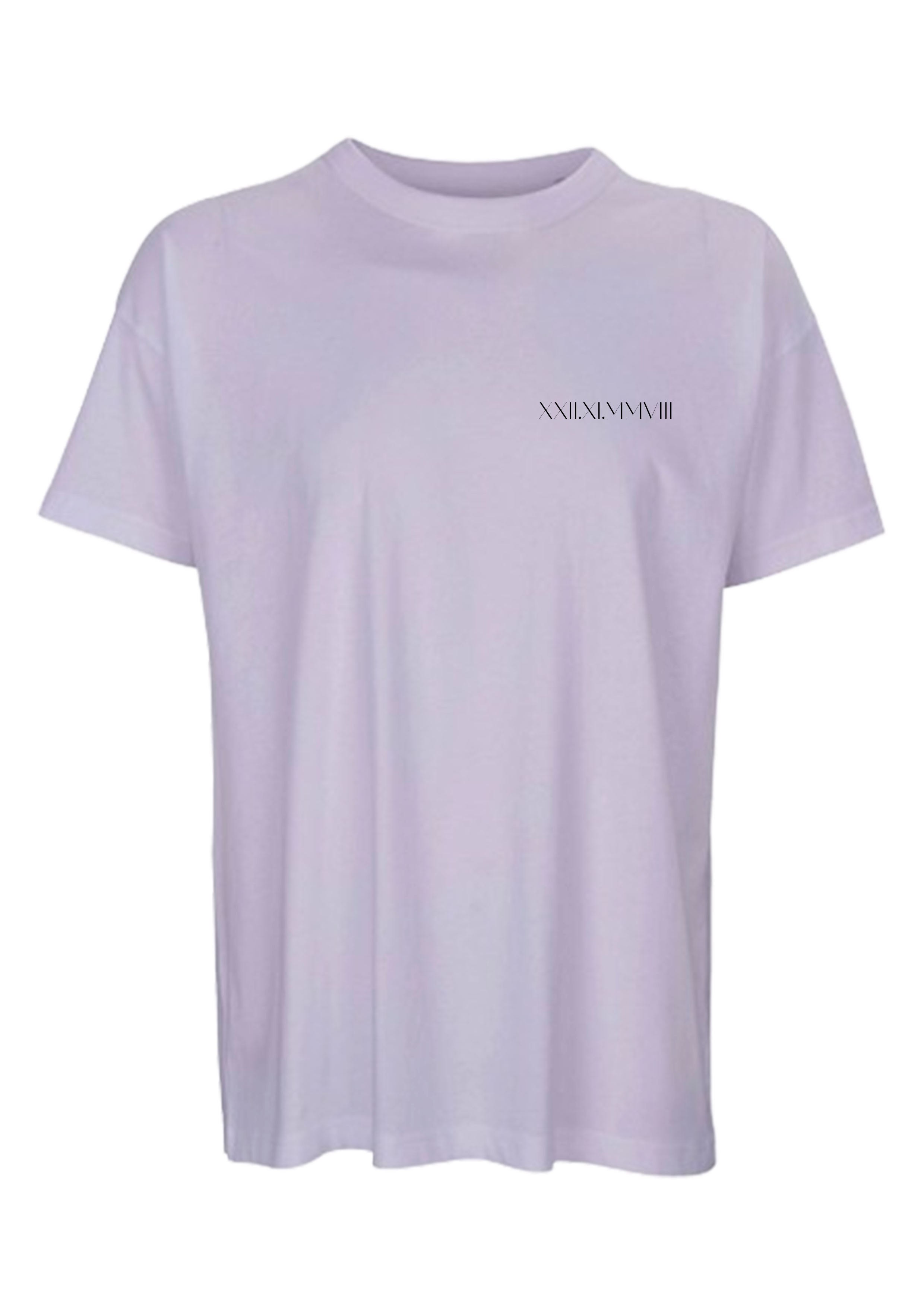 T-shirt homme CHIFFRE ROMAIN- PERSONNALISABLE - OVERSIZE
